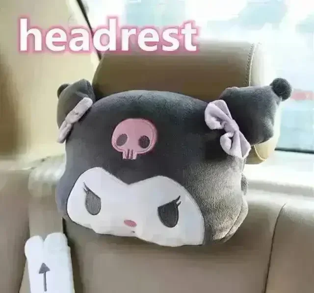 Kuromi My Melody Car Headrest and Seatbelt Protector - Image 17
