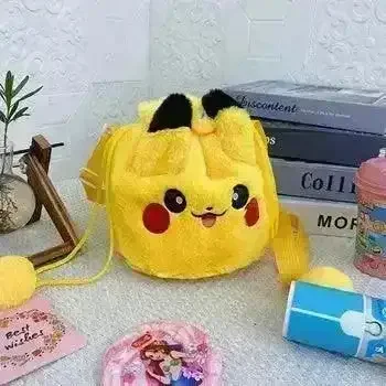 Kuromi & Pikachu 3D Cartoon Crossbody Plush Bag - Image 3