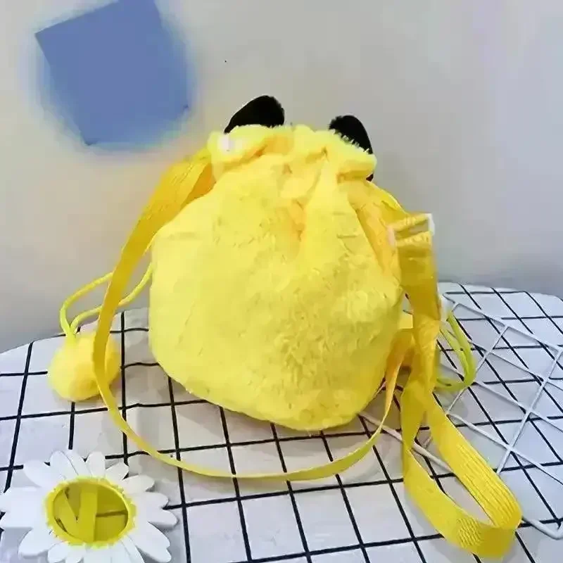 Kuromi & Pikachu 3D Cartoon Crossbody Plush Bag - Image 5
