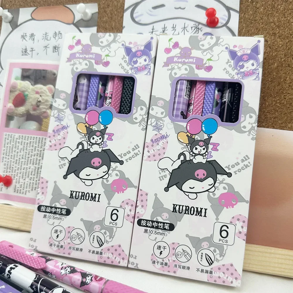 Kuromi Punk Princess Gel Pen (Set of 6) - Image 2