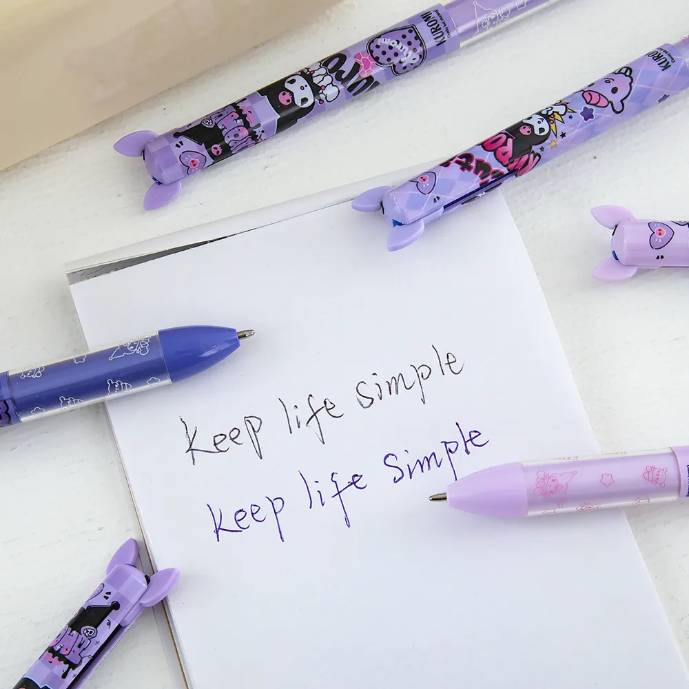 Kuromi Two-Color Retractable Ball Pen - Image 3