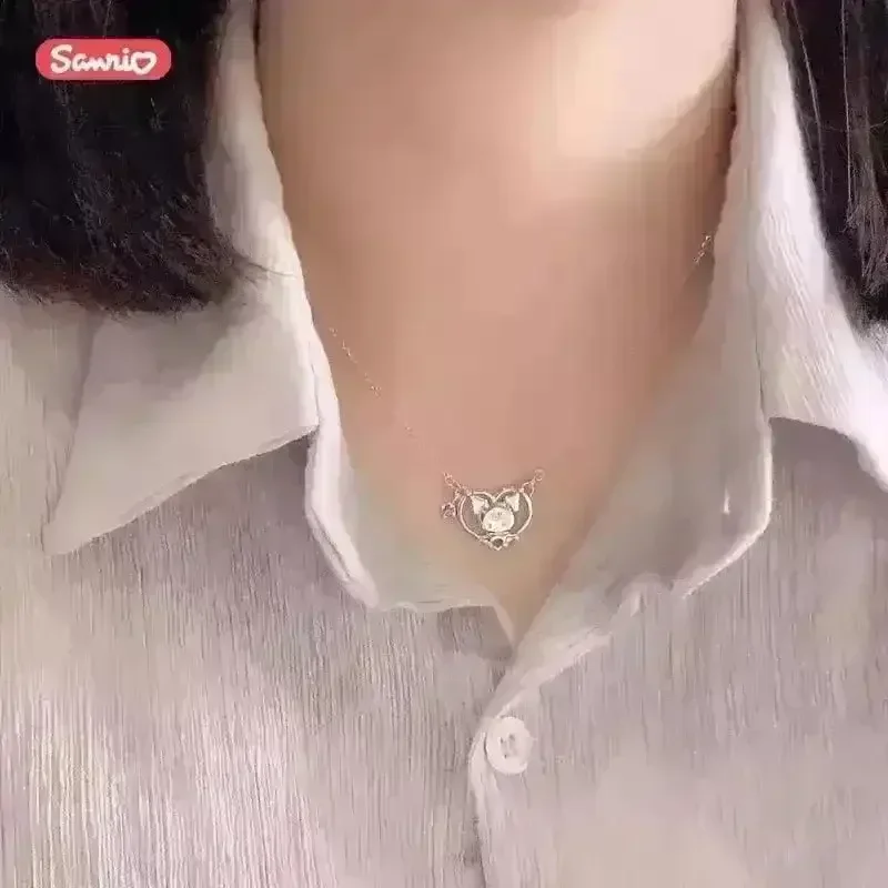 Kuromi Zirconia Heart Pendant - Image 2