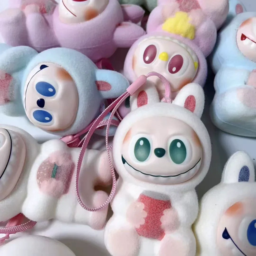 Labubu Chill Can Squishy Keychain - Image 2