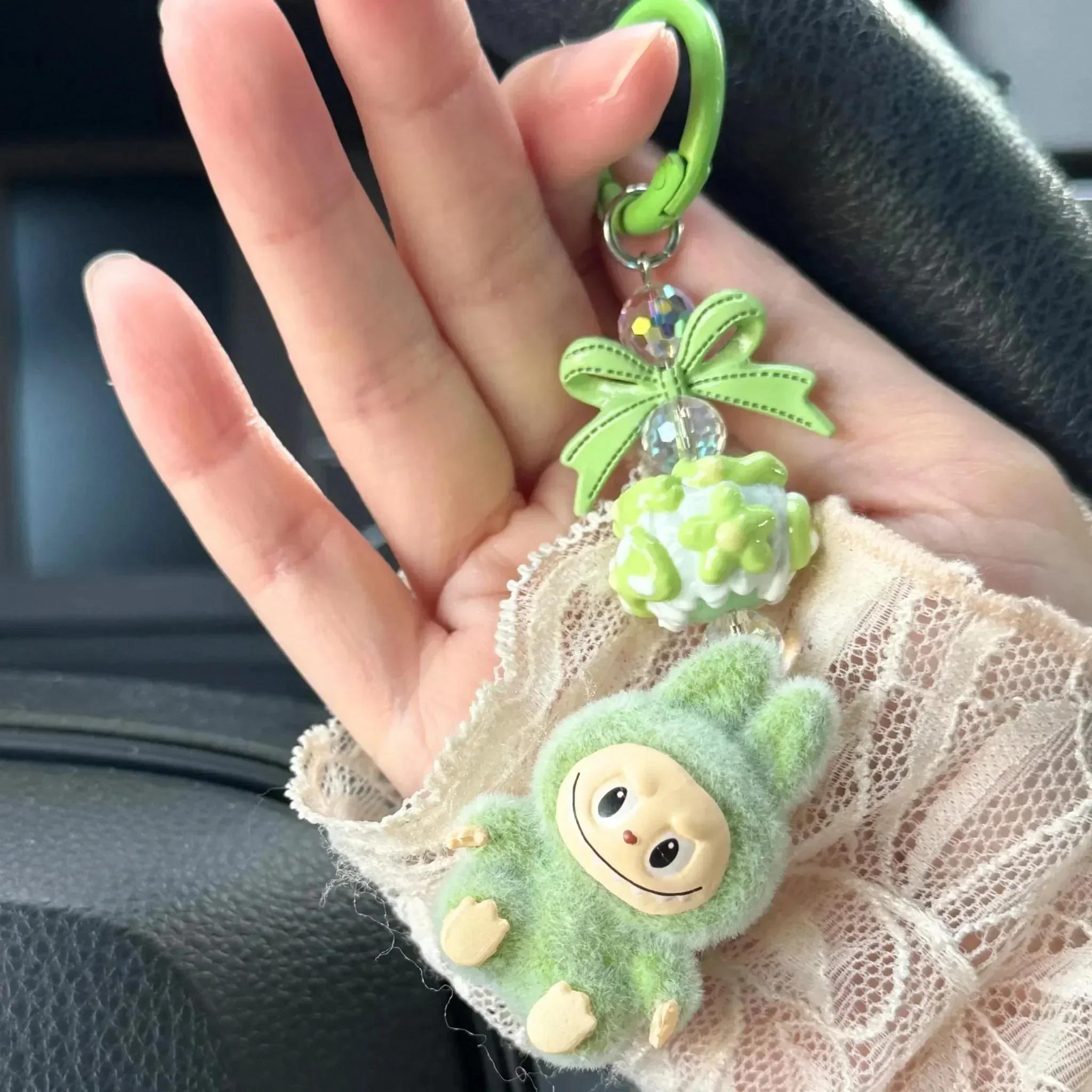 Labubu Elite Sitting Charm Keychain - Image 5