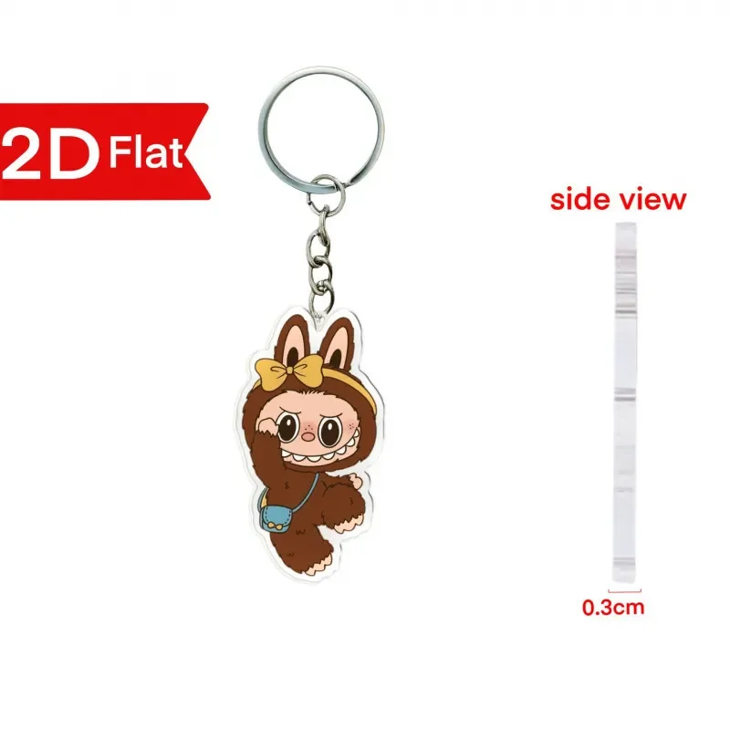 Labubu Flat Friends 2D Keychain - Image 12