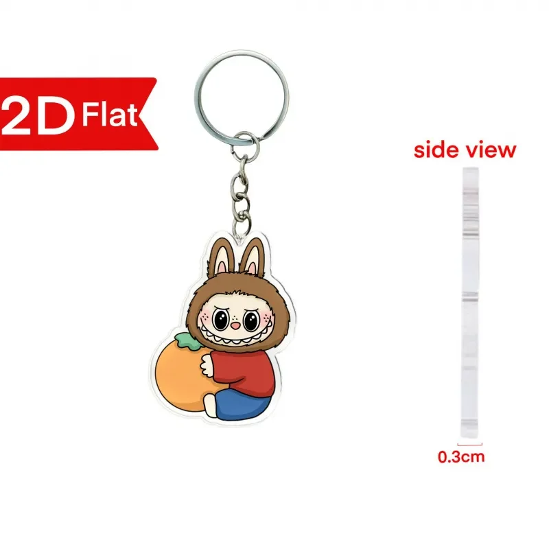 Labubu Flat Friends 2D Keychain - Image 13