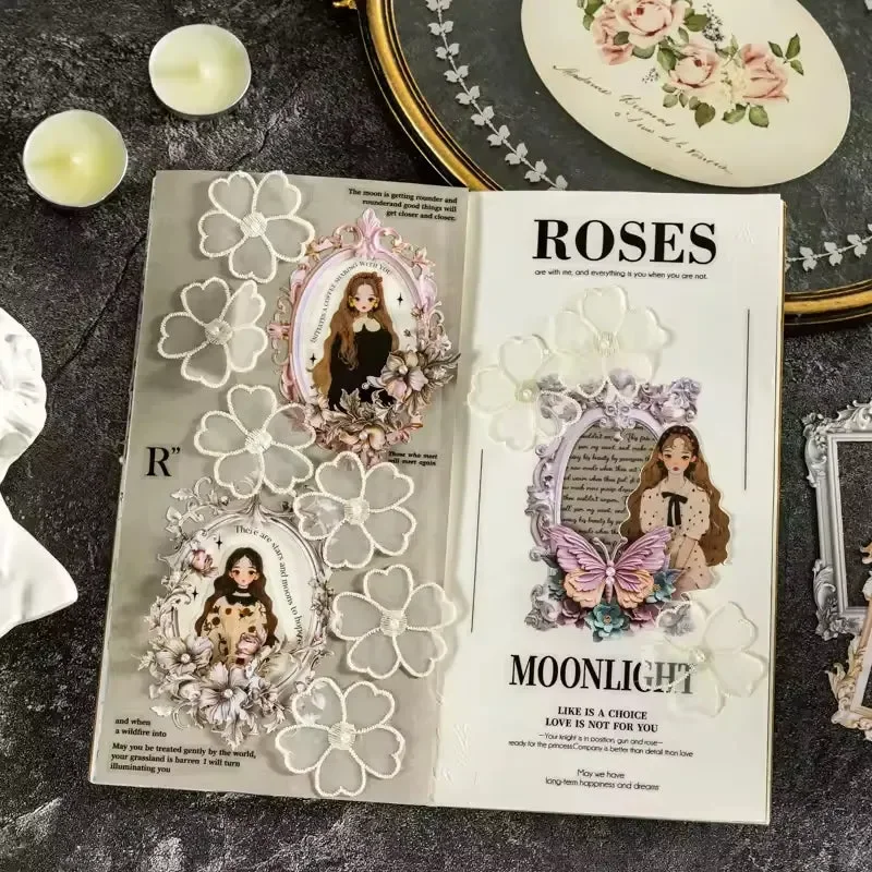 Lace Dream Frame Collage Sticker Pack (10 Pcs) - Image 5