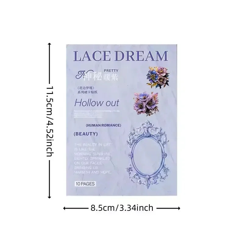 Lace Dream Frame Collage Sticker Pack (10 Pcs) - Image 7