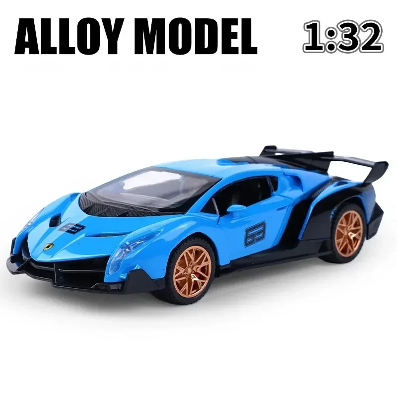 Lamborghini Veneno 1:32 Scale Die-Cast Supercar - Image 7
