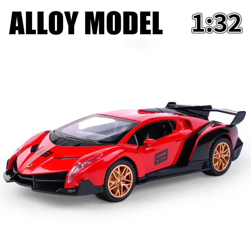 Lamborghini Veneno 1:32 Scale Die-Cast Supercar - Image 9