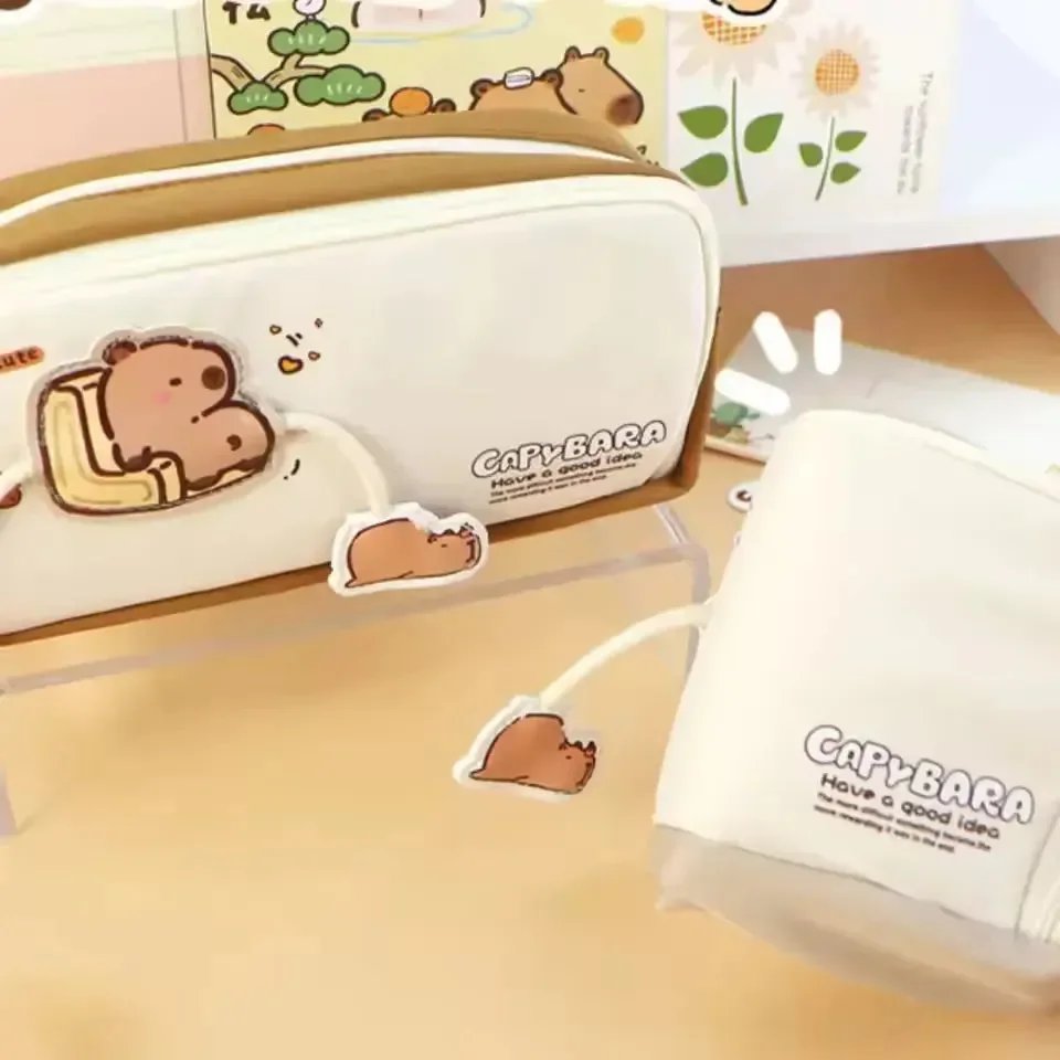 Large Capacity Capybara Pencil Pouch - Image 4