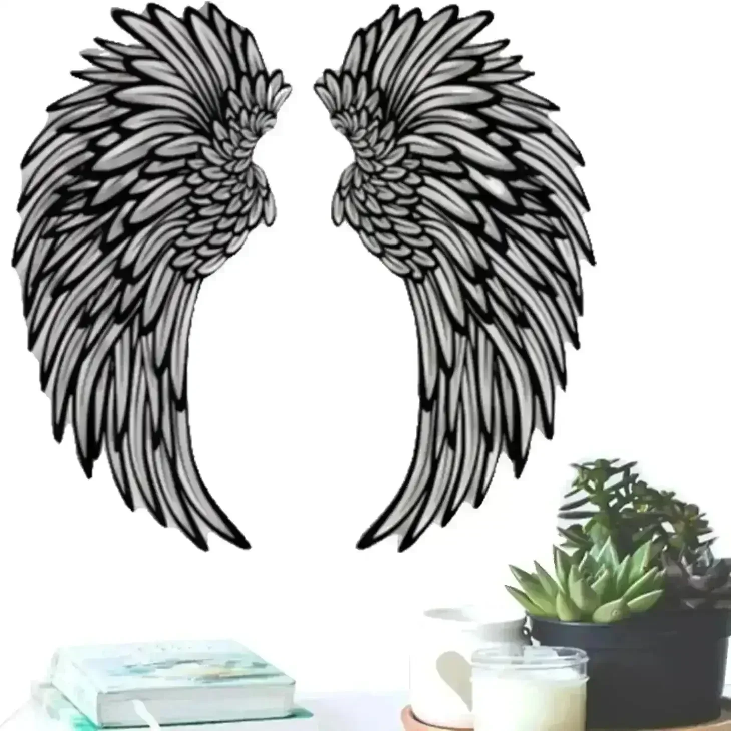 Light Up Angel Wings Wall Art - Image 7