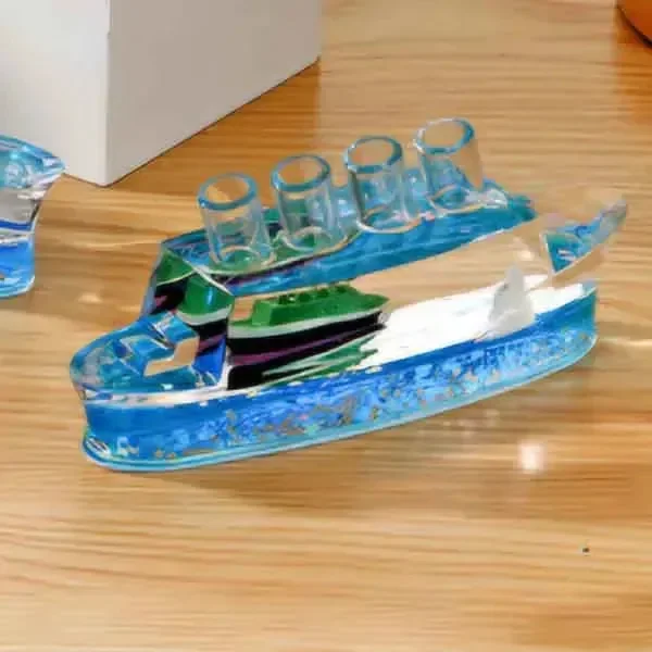 Liquid Motion Floating Oil Glass Pen Holder - Image 4