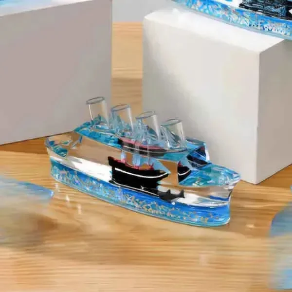 Liquid Motion Floating Oil Glass Pen Holder - Image 7