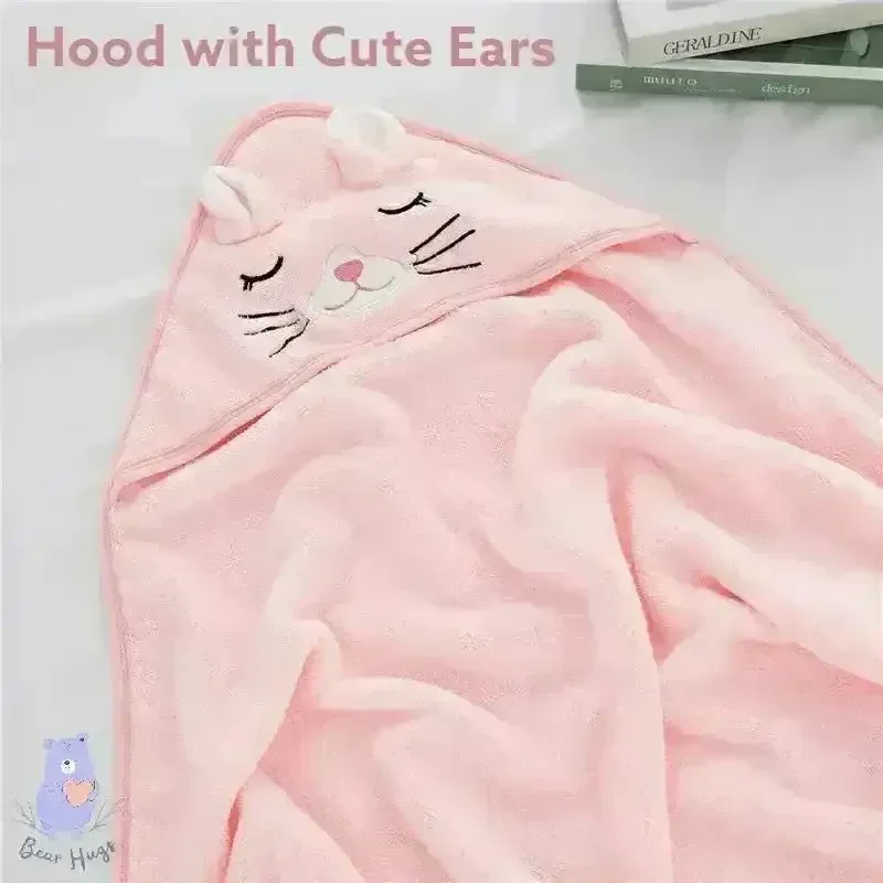 Little Kitty Baby Hooded Towel - Image 5