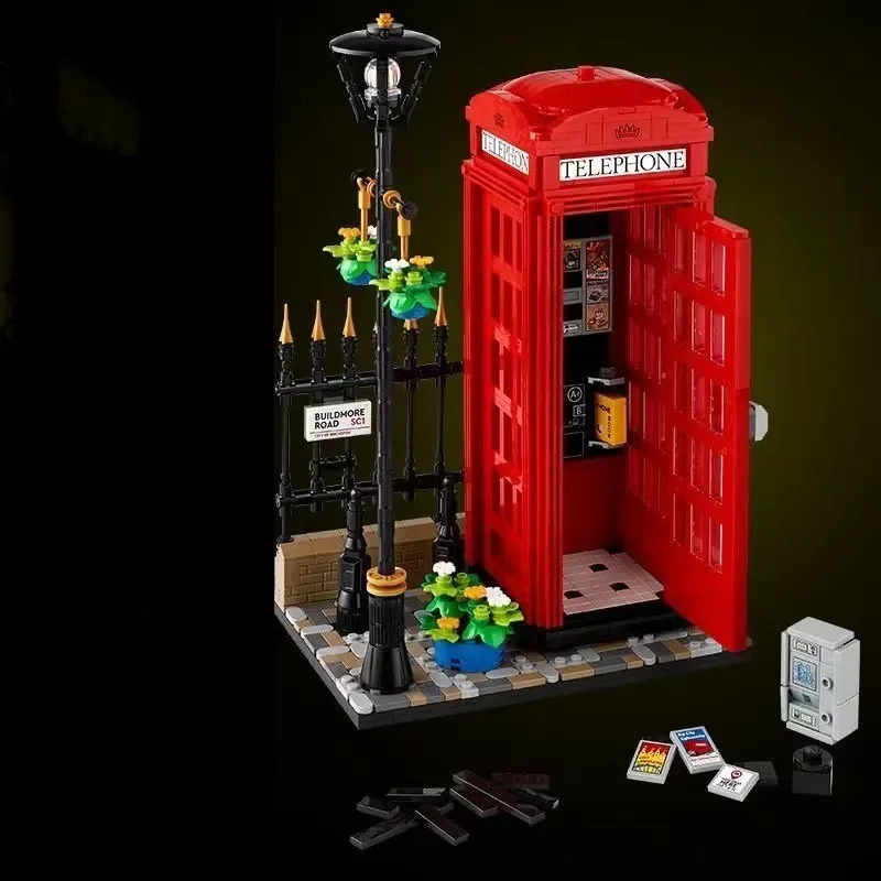 London Red Phone Booth Blocks (1460 Pcs) - Image 4
