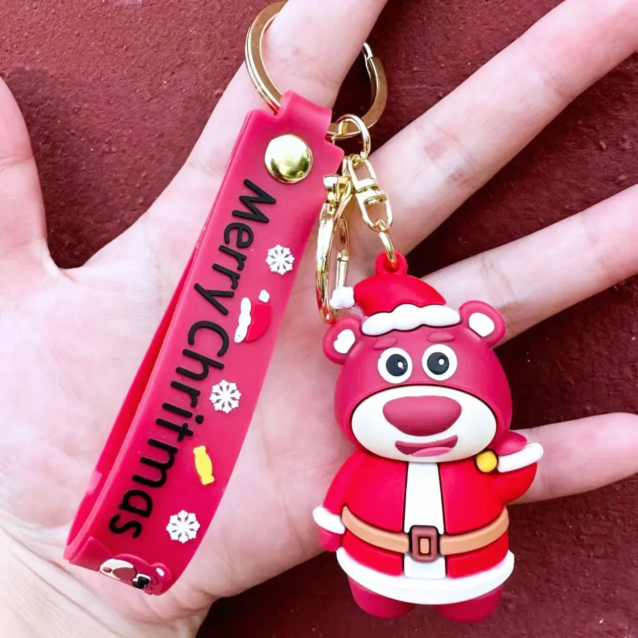 Lotso Bear Christmas Cheer Keychain - Image 2