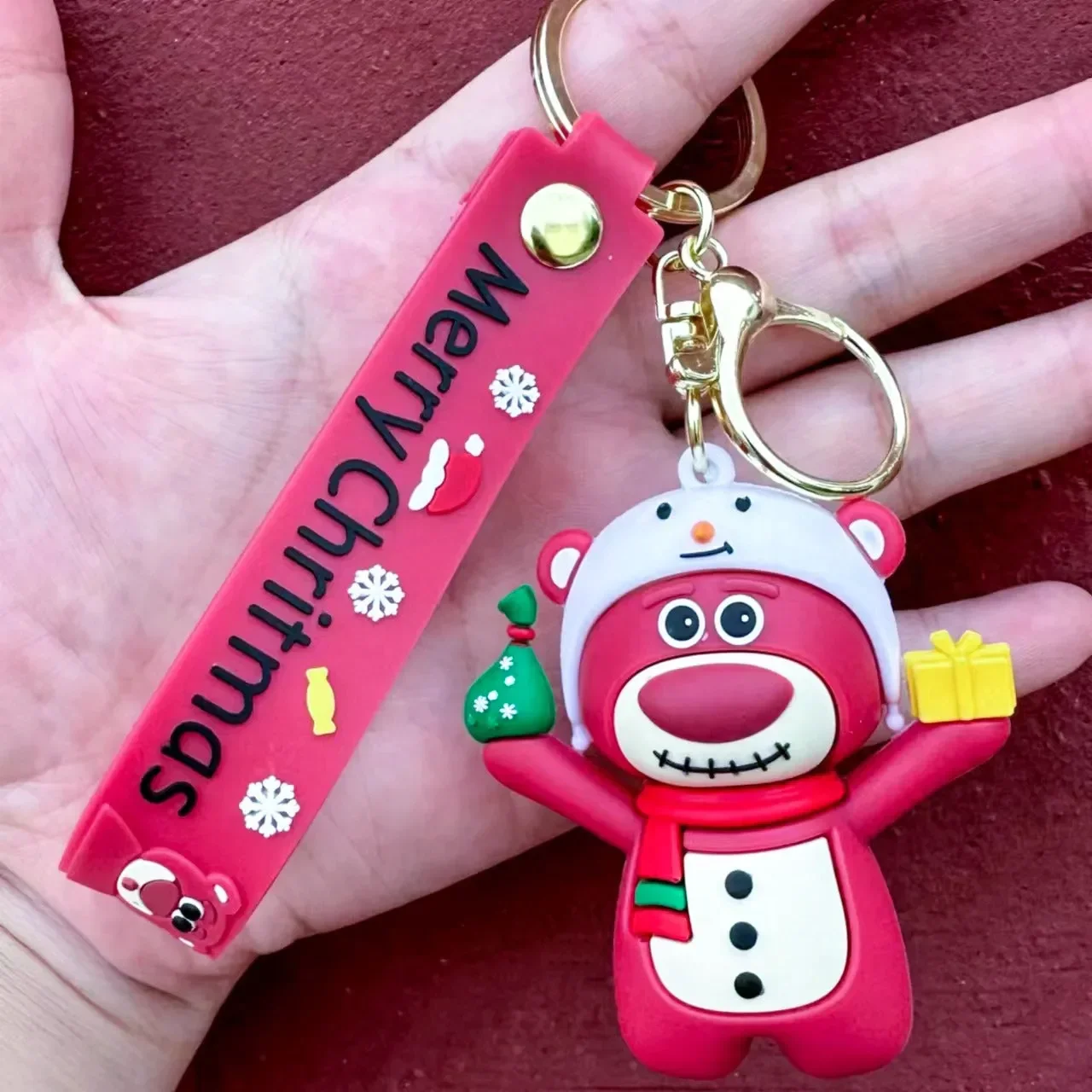 Lotso Bear Christmas Cheer Keychain - Image 3