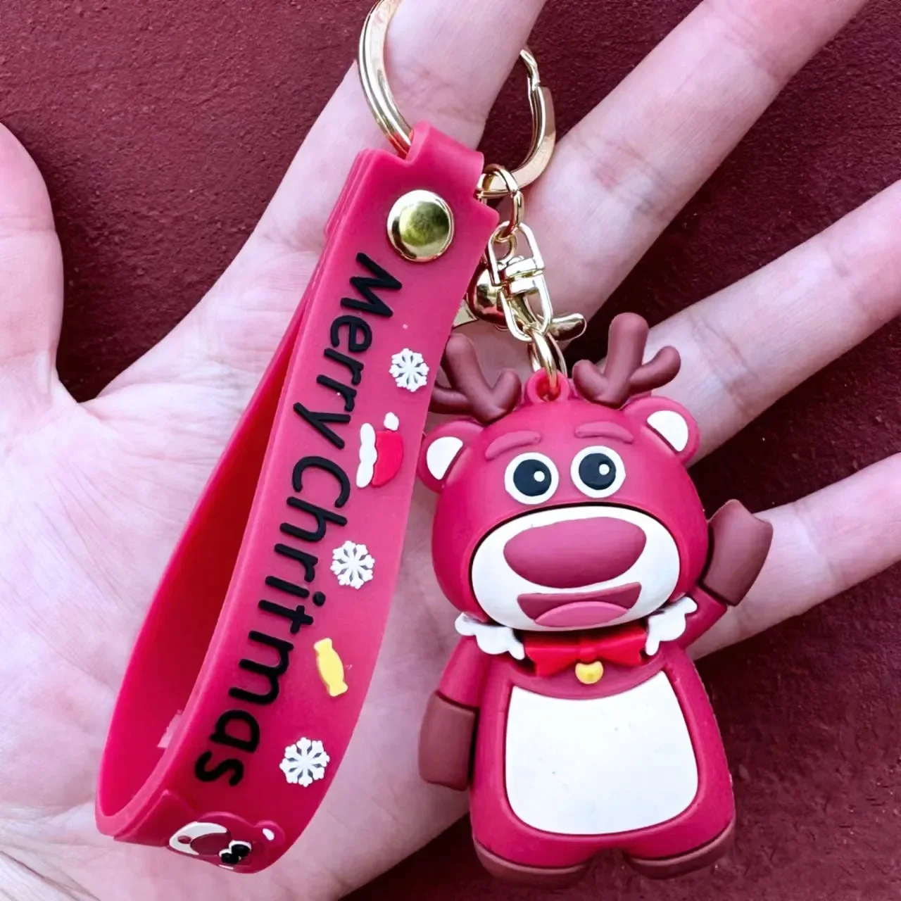 Lotso Bear Christmas Cheer Keychain - Image 5