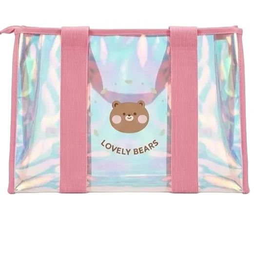 Lovely Bear Holographic Tote Bag - Image 2