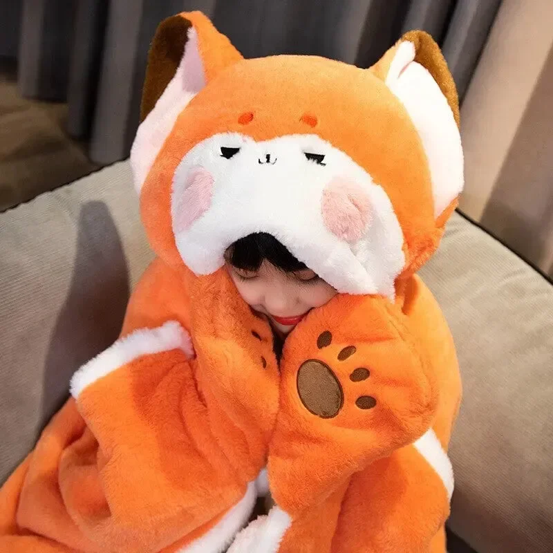 Foxfire Plush Hoodie Blanket - Image 10