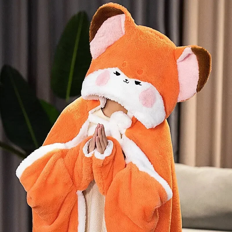 Foxfire Plush Hoodie Blanket - Image 2