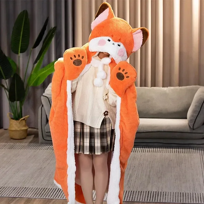 Foxfire Plush Hoodie Blanket - Image 4