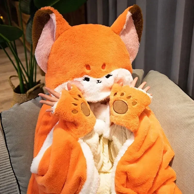 Foxfire Plush Hoodie Blanket - Image 6