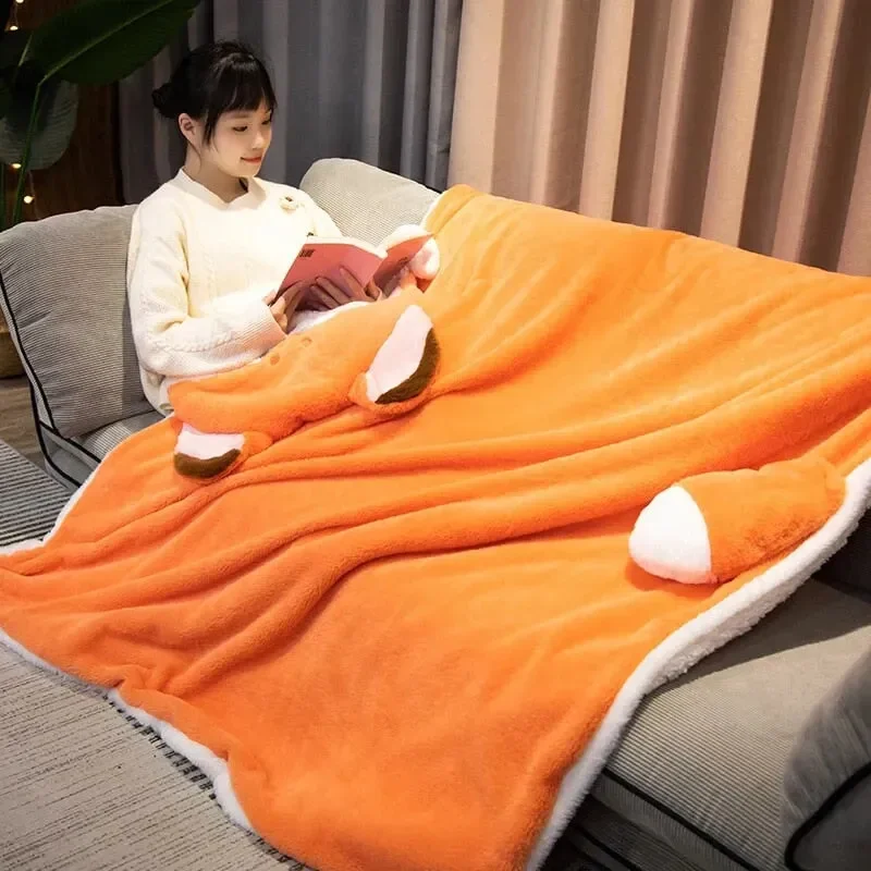 Foxfire Plush Hoodie Blanket - Image 7