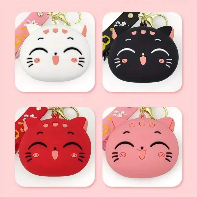 Lucky Cat Silicone Coin Purse - Image 2