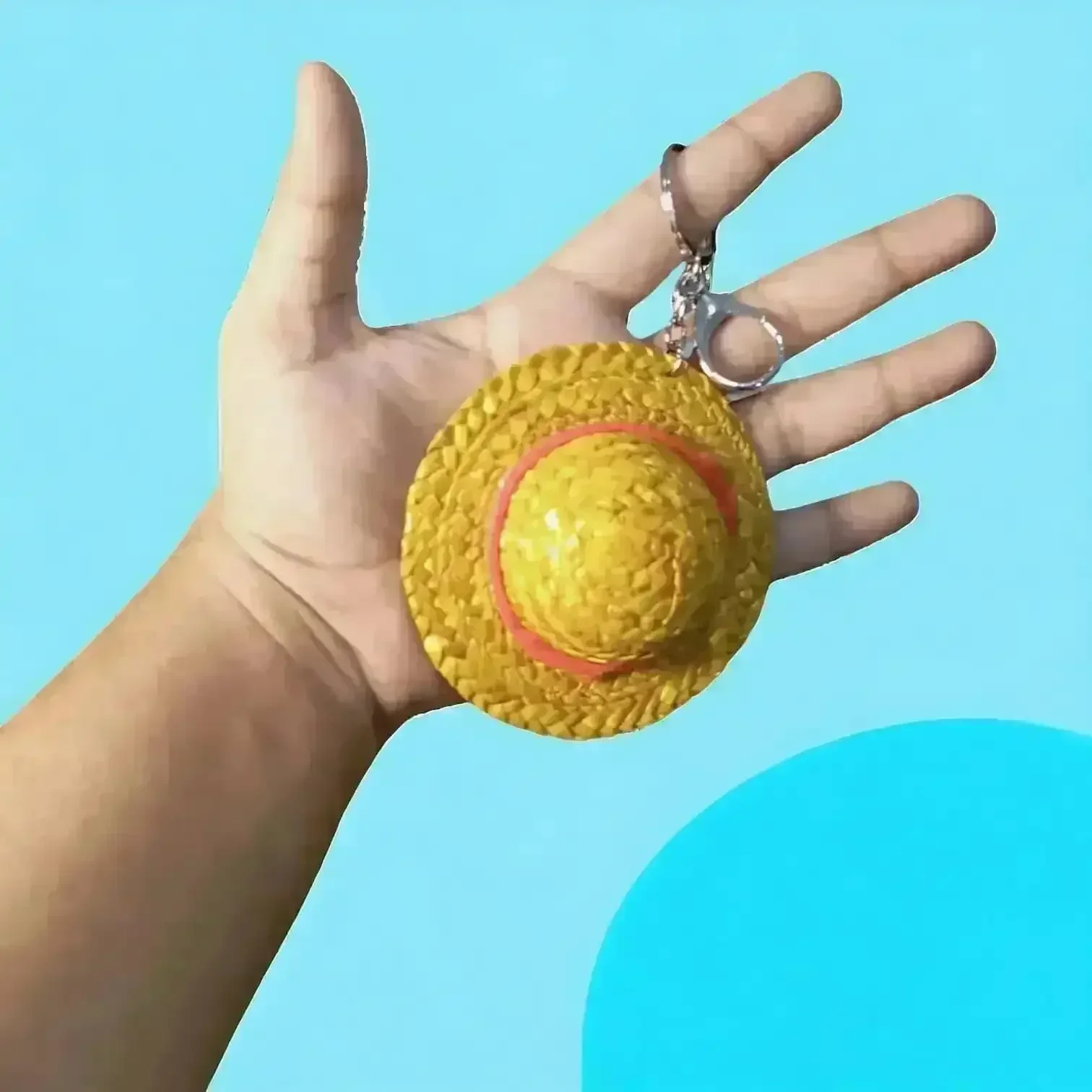 Luffy Bamboo Hat Keychain - Image 4