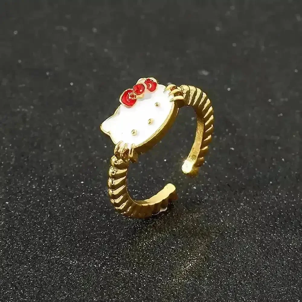 Luxurious Hello Kitty Open Ring - Image 5