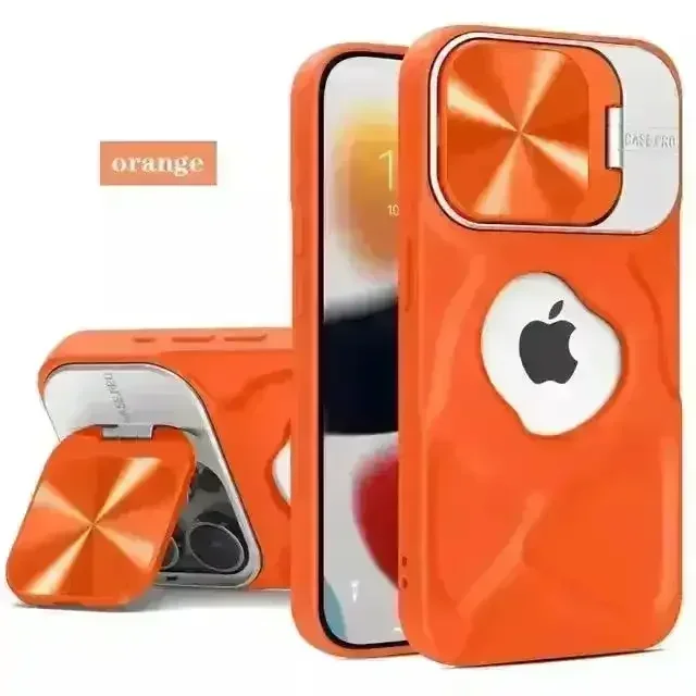 Luxury Flip Up Bracket Camera Protect Case (For iPhones) - Image 10