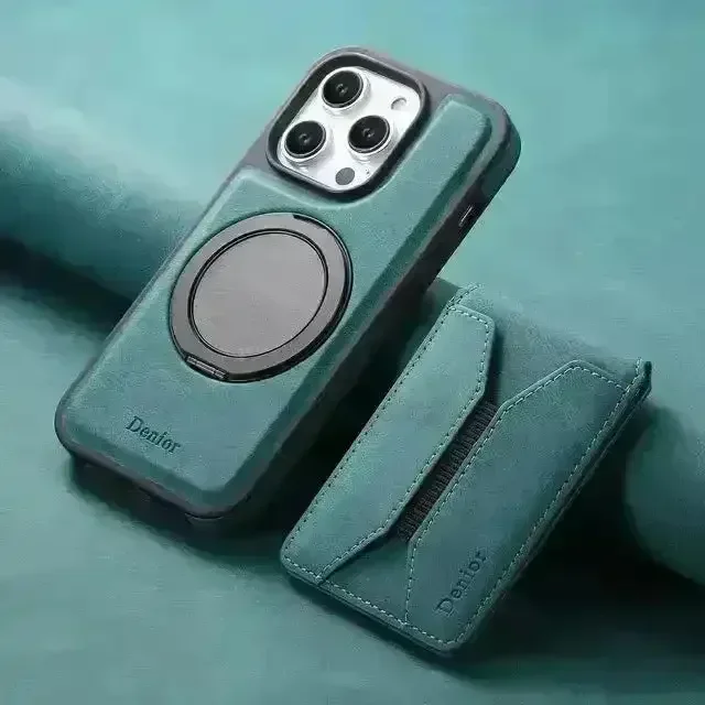 Solid Leather Wallet Phone Case (For iPhone) - Image 3