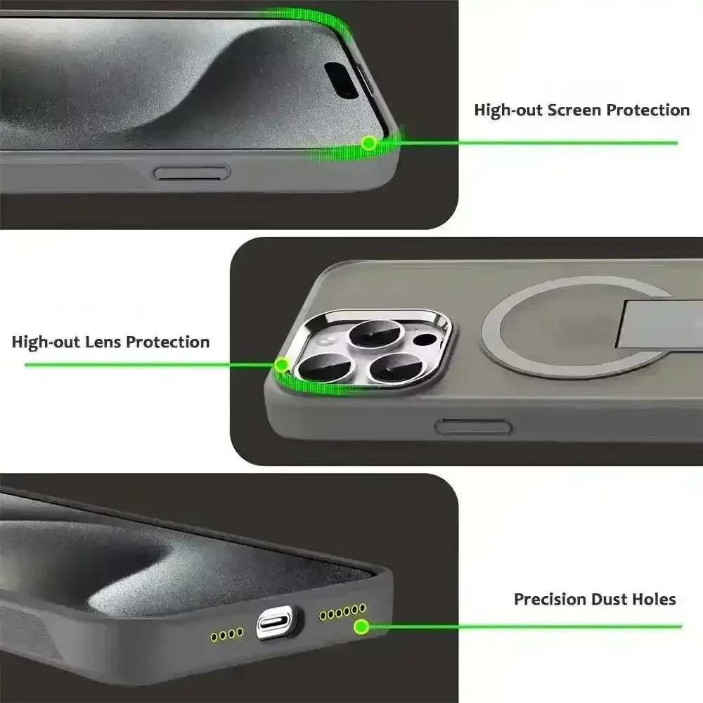 Luxury Magsafe Folding Stand Phone Case (For iPhones) - Image 3