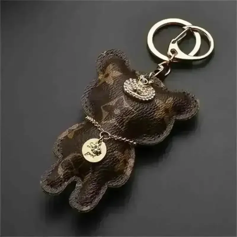 Luxury Monogram Hip Hop Bear Keychain - Image 11