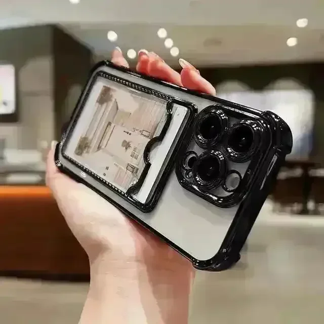 Luxury Transparent Card Holder Phone Case (For iPhones) - Image 11