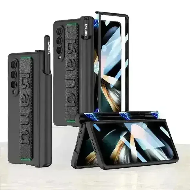 Magnetic Hinge Wrist Strap Case For Samsung Z Fold - Image 13