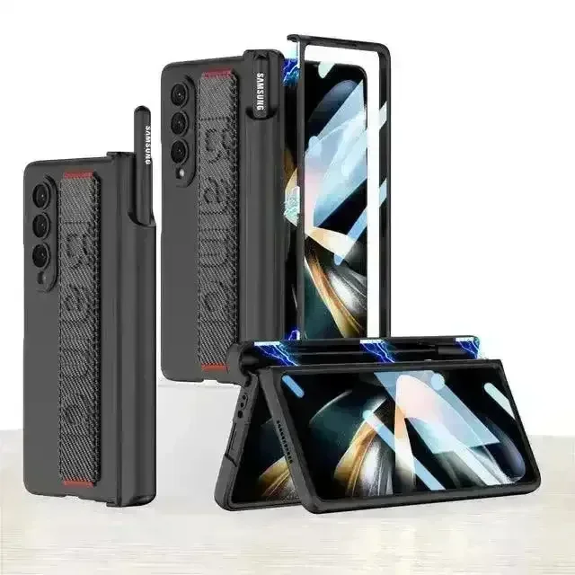 Magnetic Hinge Wrist Strap Case For Samsung Z Fold - Image 14