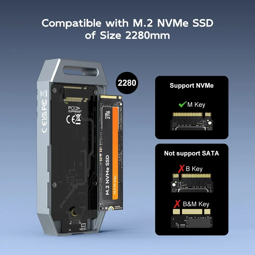 MAIWO 40Gbps USB 4 M.2 NVMe SSD Enclosure - Image 7