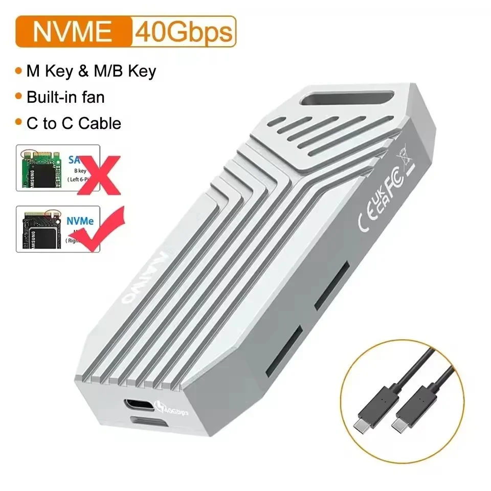 MAIWO 40Gbps USB 4 M.2 NVMe SSD Enclosure - Image 8