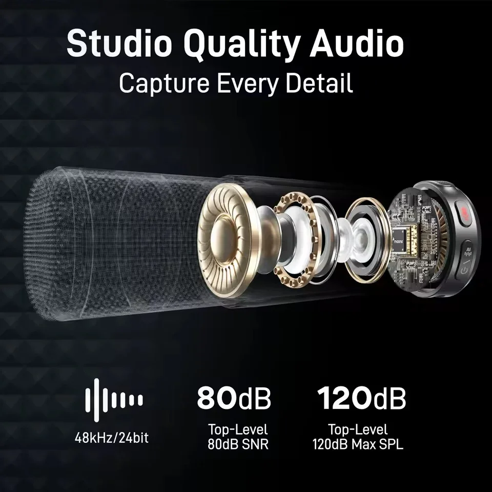 Maono Wave T5 Wireless Lapel Microphone - Image 2