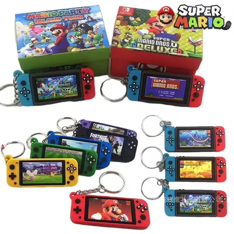 Mario Switch Game Console Keychain