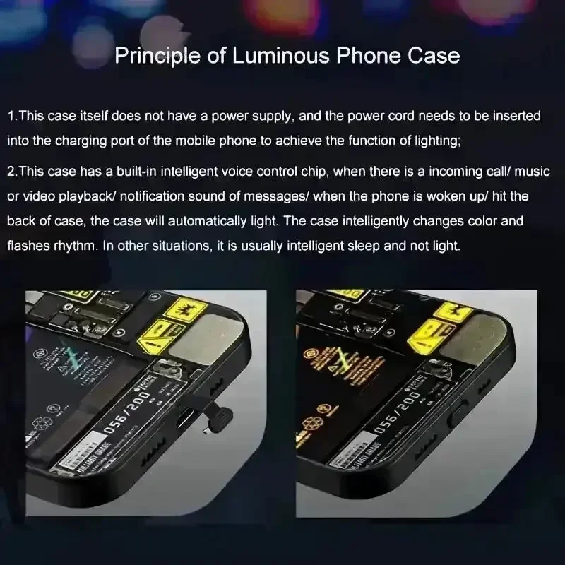 Masked Girl Glow Voice Controlled Cover (For iPhone) - Image 9