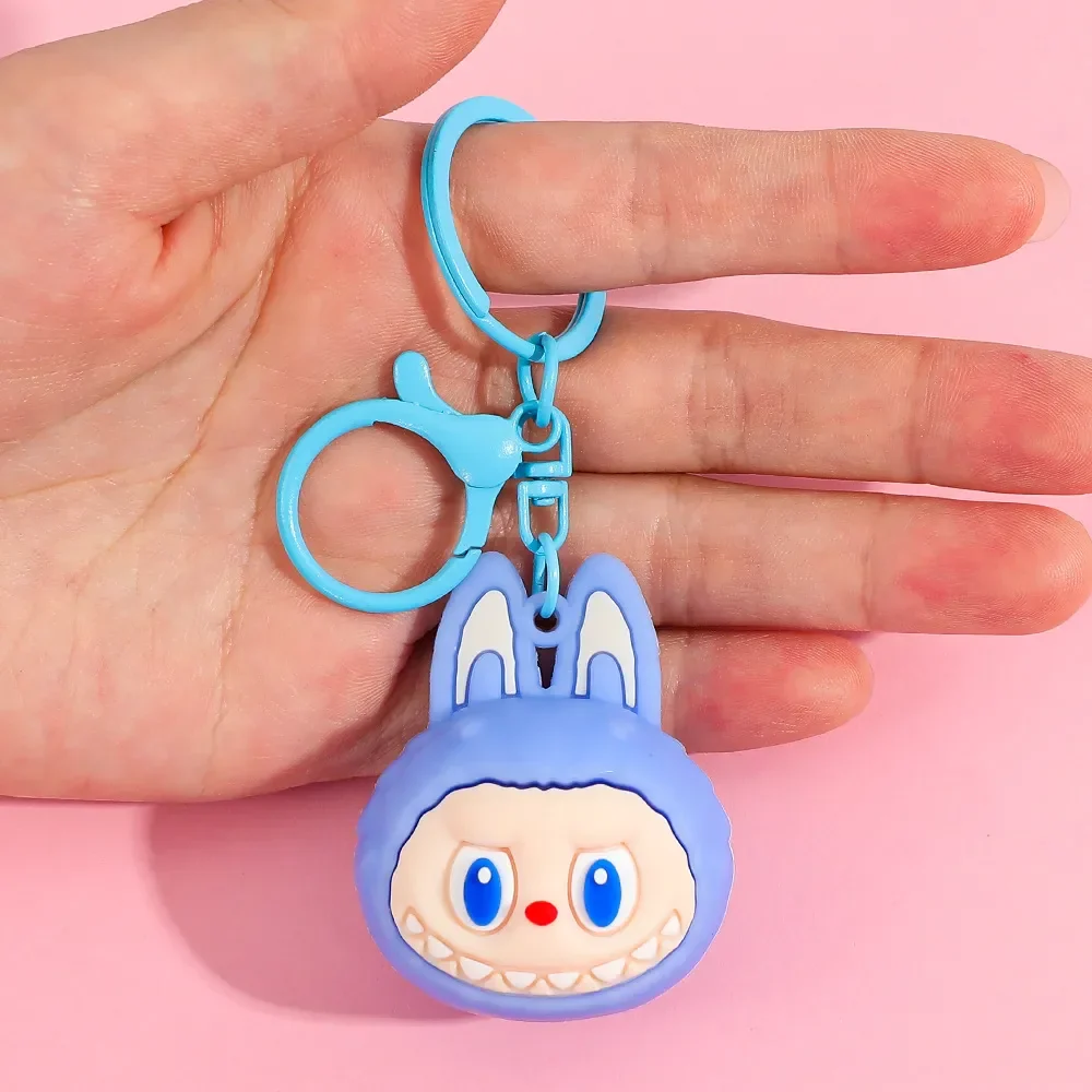 Mega Head Labubu Silicone Keychain - Image 14