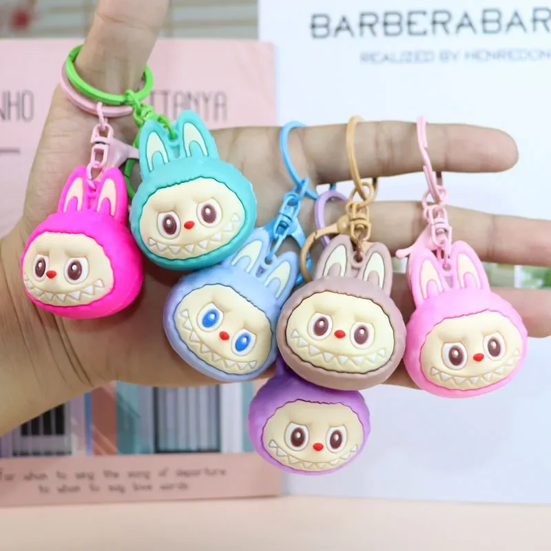 Mega Head Labubu Silicone Keychain - Image 3