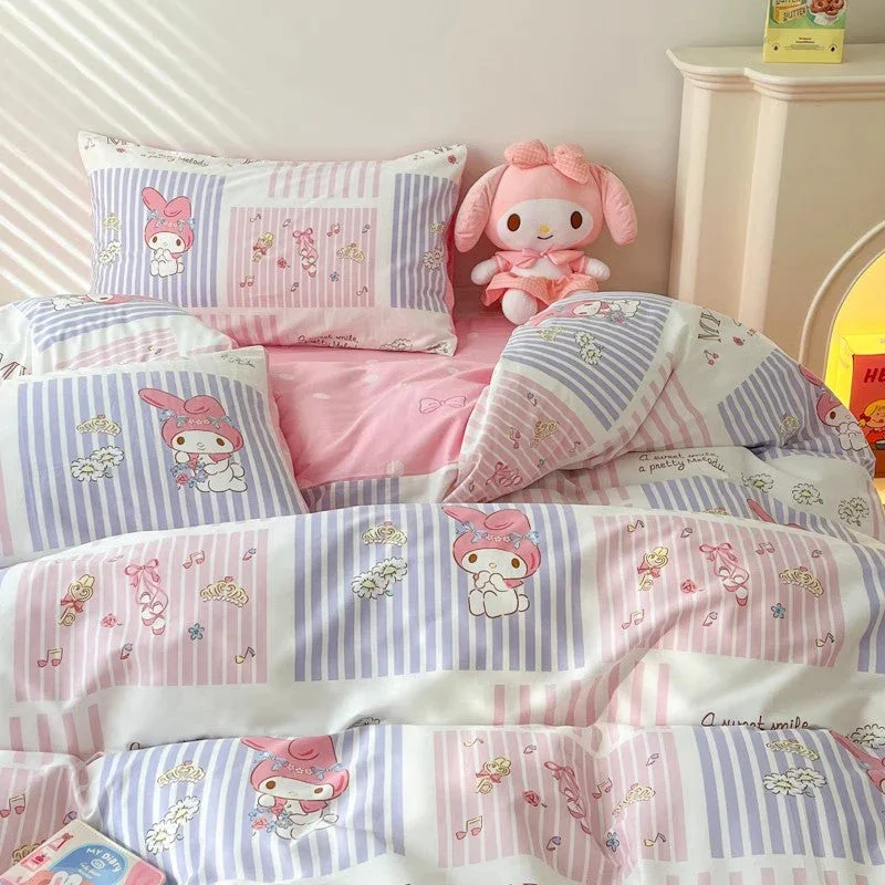 Melody's Preppy Pastel Bedding Set - Image 2