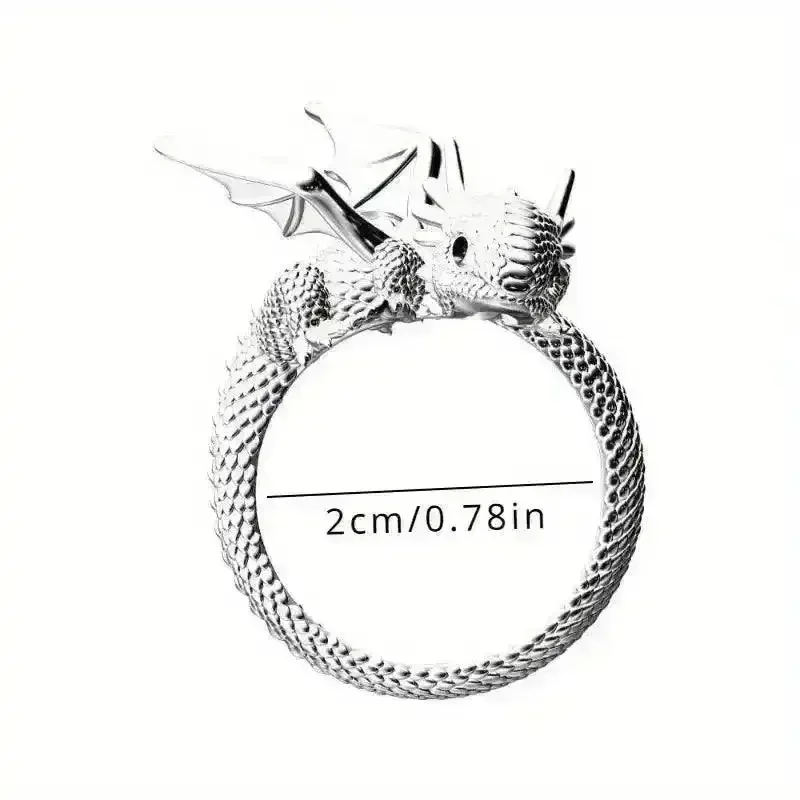 Men's Stylish Dragon Ring - Image 10