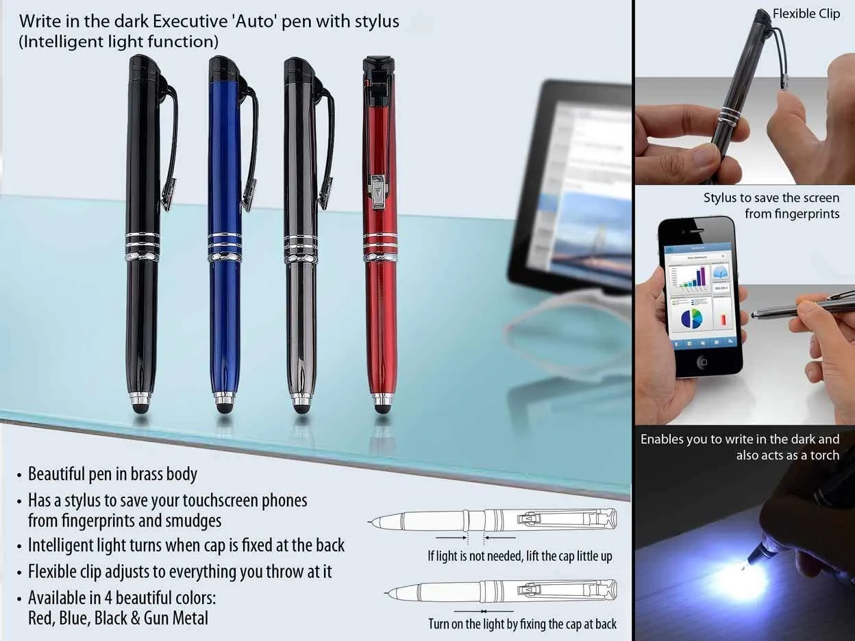 Midnight Executive 3-in-1 Stylus Pen - Image 3