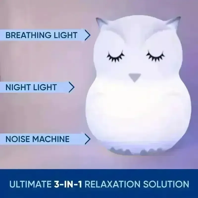 Mindfulness Breathing Owl Night Lamp - Image 4